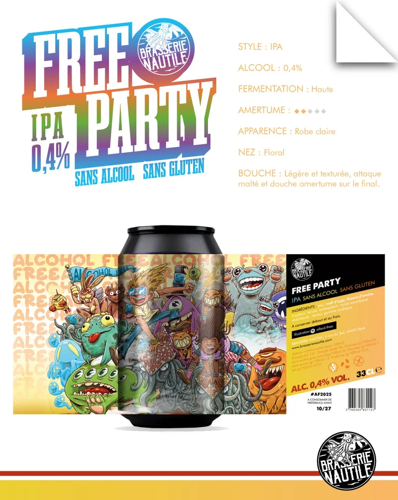 Bière IPA Free Party Nautile