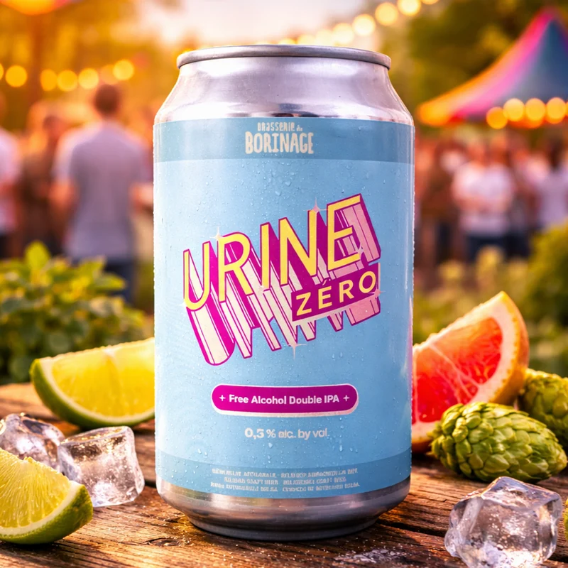 Bière double IPA Urine Zéro Brasserie Borinage