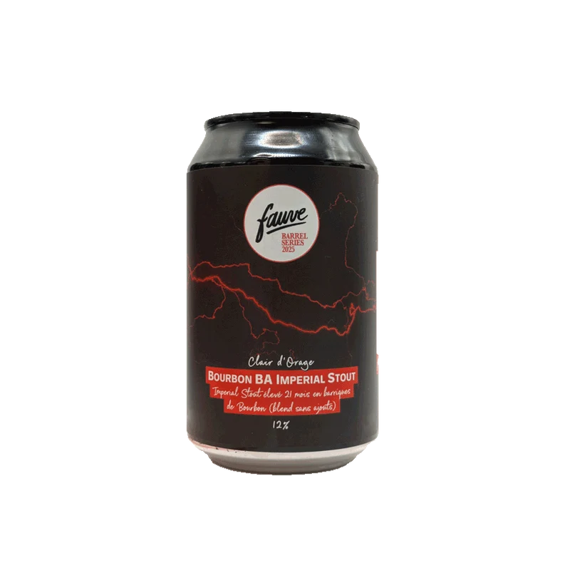Fauve - Clair d'Orage 33cl | Imperial Stout élevé 21 mois en barriques de Bourbon (blend sans ajouts)