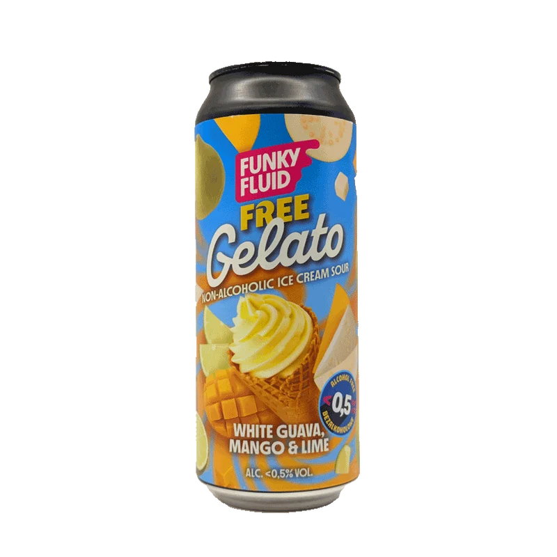 Funky Fluid - Free Gelato: White Guava, Mango & Lime 50cl | Sour sans alcool
