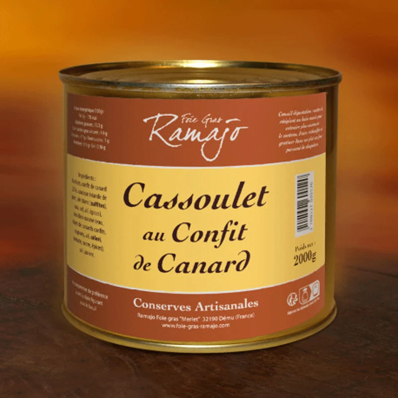 Cassoulet au Confit de Canard IGP Gers | 4 parts | 2 kg
