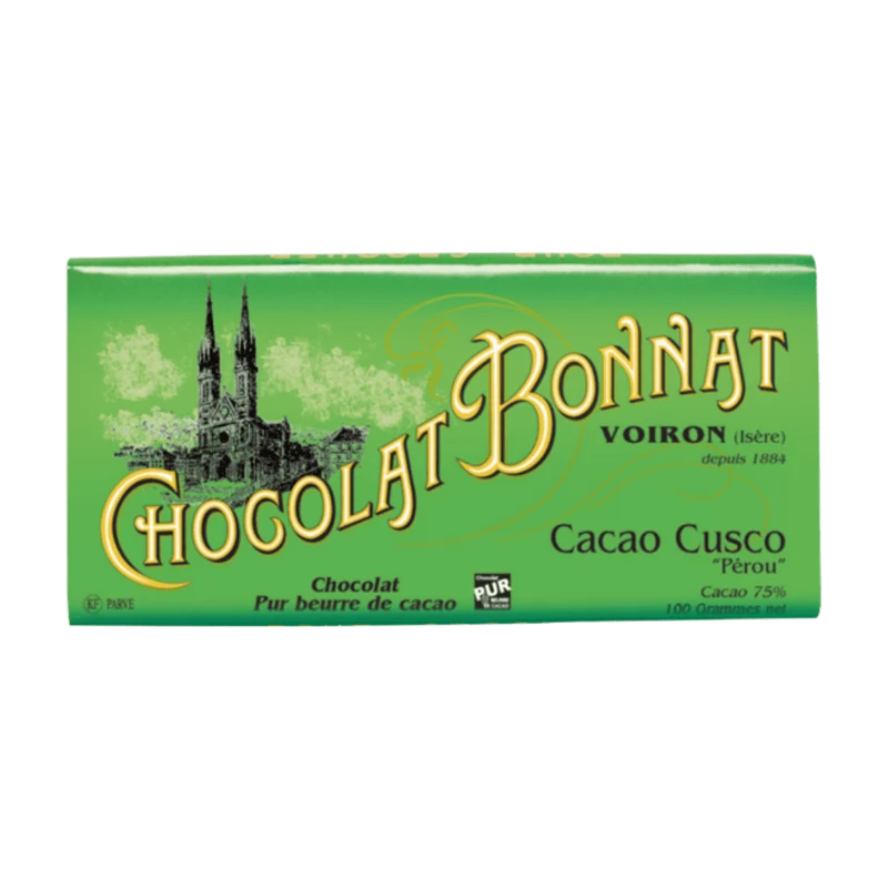 Tablette Chocolat Noir 75% Cacao Cusco Pérou | 100g