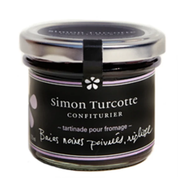 Tartinade baies noires poivrées réglisse