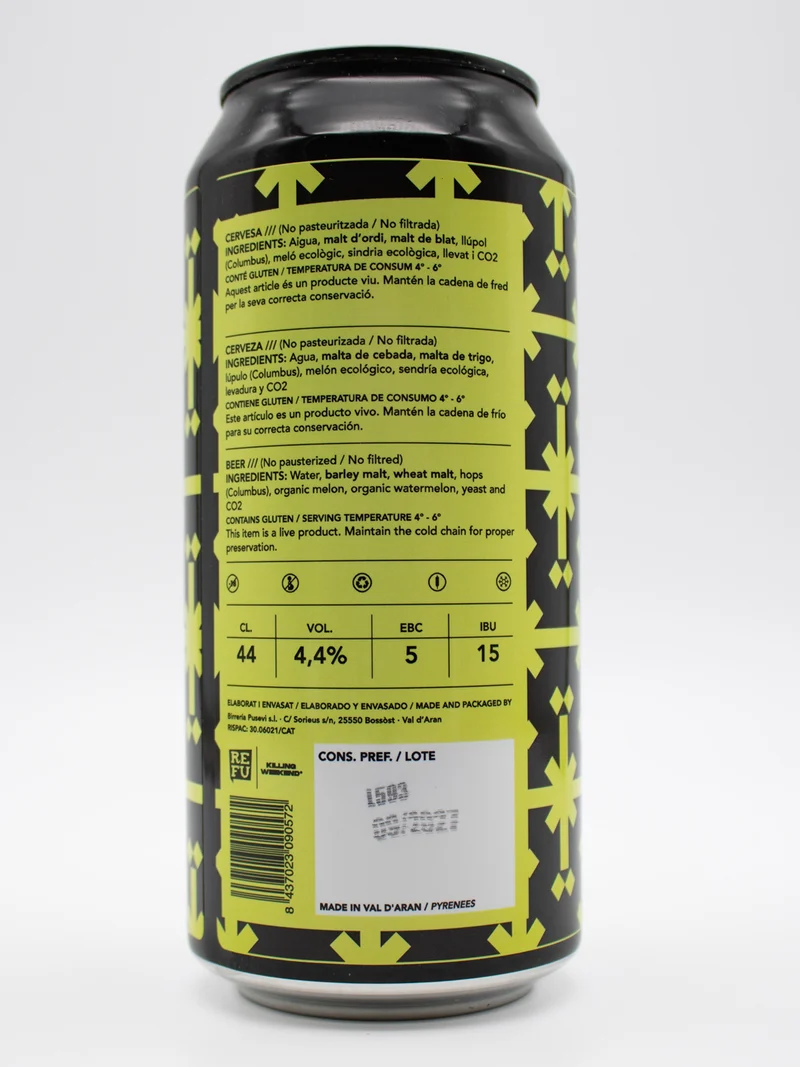 ARRIERA collab KM 0 | FRUIT HEFEWEIZEN | PACK CERVEZA 44cl