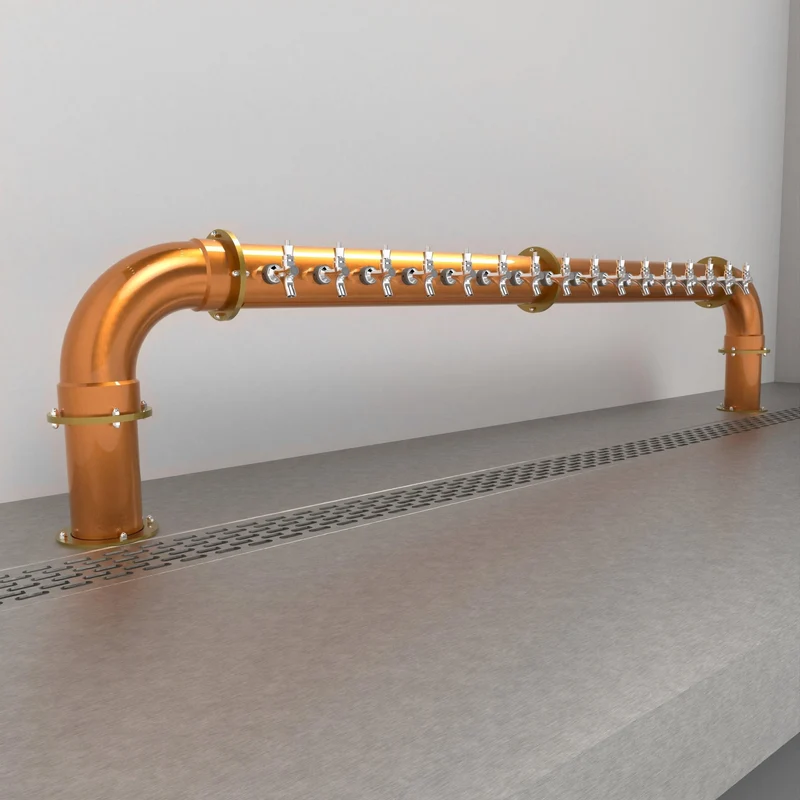 Arcadia Bridge Copper 4in | Brushed