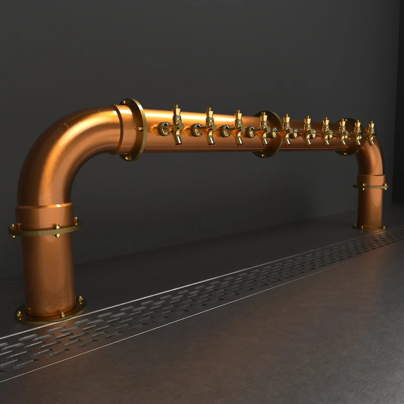 Arcadia Bridge Copper 4in | Brushed