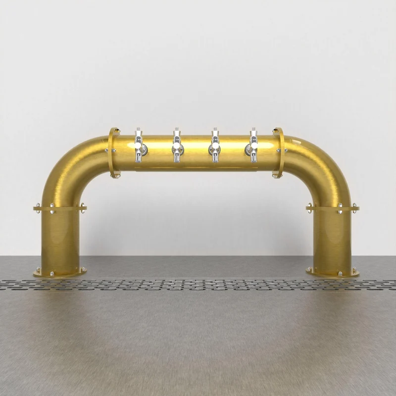 Arcadia Bridge 4in | Gold