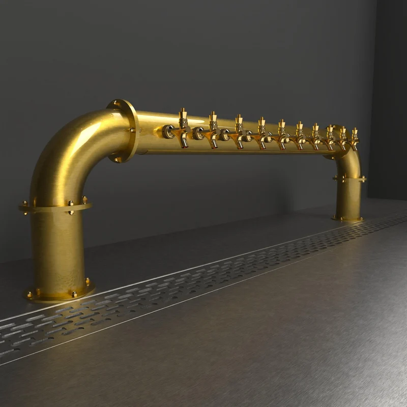 Arcadia Bridge 4in | Gold