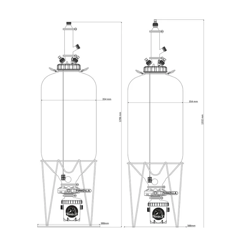 Fermzilla 27L and 55L Tri-Conical Gen 3.2