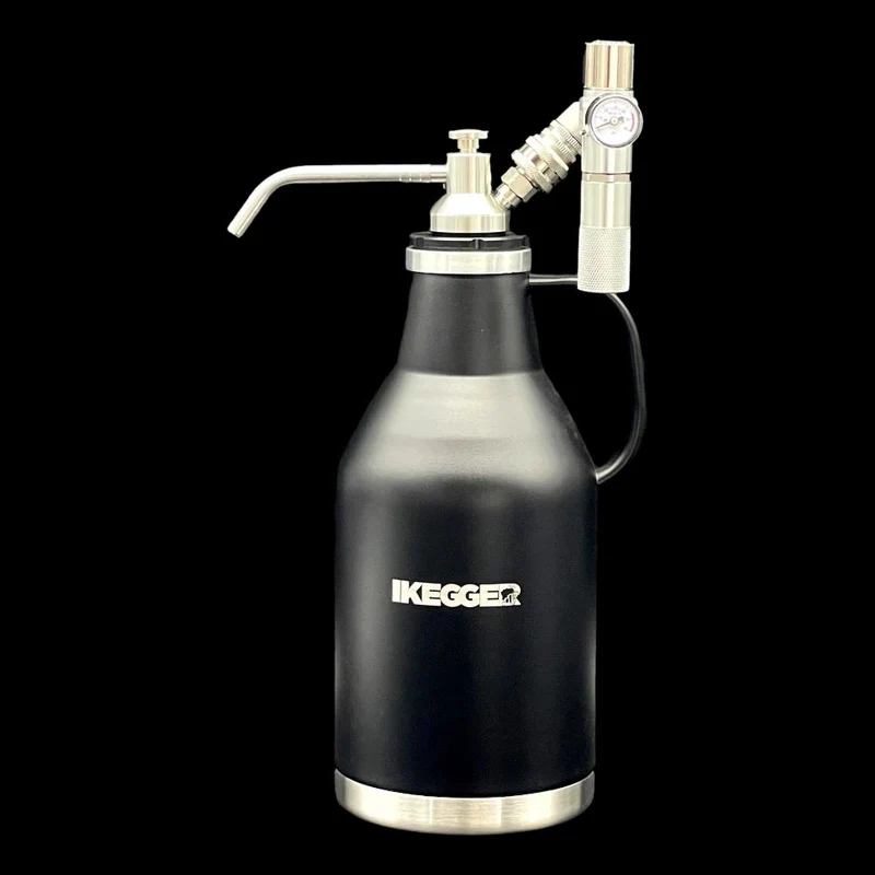 iKegger 2.0 | Basic Mini Keg Set with Push-Tap & Mini Regulator – Tap System for Beer, Cocktails & Nitro