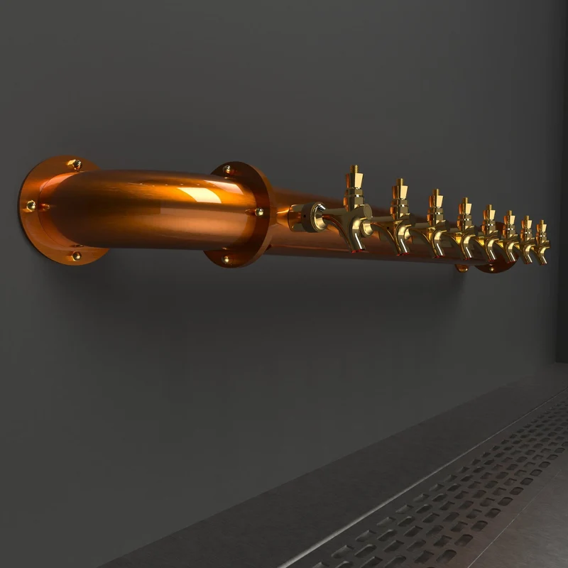 Wall Mount Arcadia Bridge 3in | Candy Copper