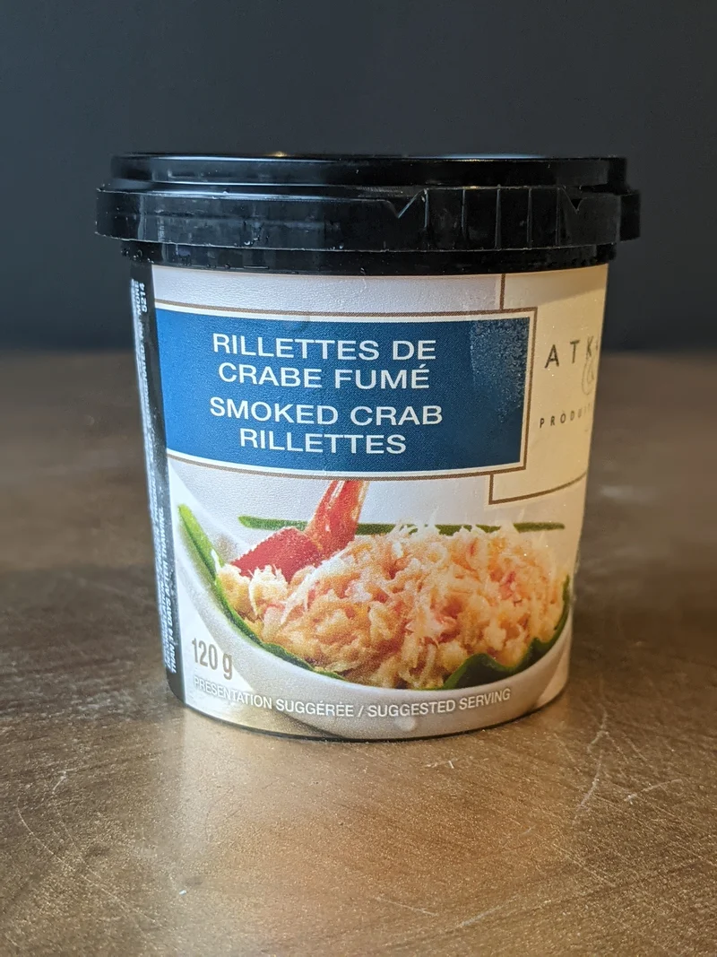Rillettes de crabe fumé