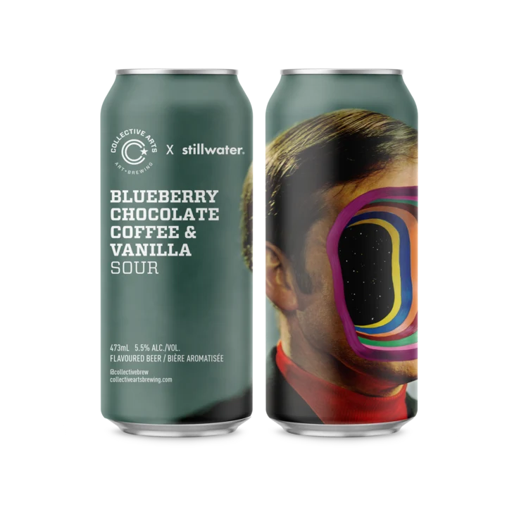 Blueberry, chocolate, coffee and vanilla sour