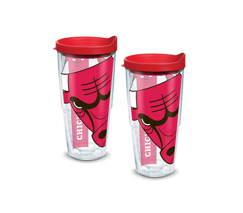 Chicago Bulls Colossal 24 oz. Tervis Tumbler with Lid - (Set of 2)
