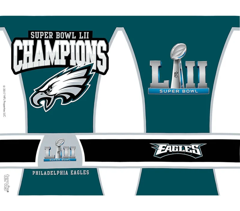 Philadelphia Eagles Super Bowl 52 Champions 24 Oz. Tumbler with Lid (Set of 2)