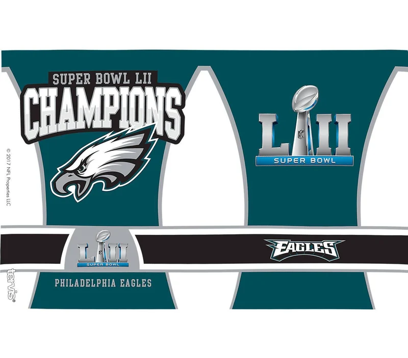 Philadelphia Eagles Super Bowl 52 Champions 16 Oz. Tumbler with Lid (Set of 2)