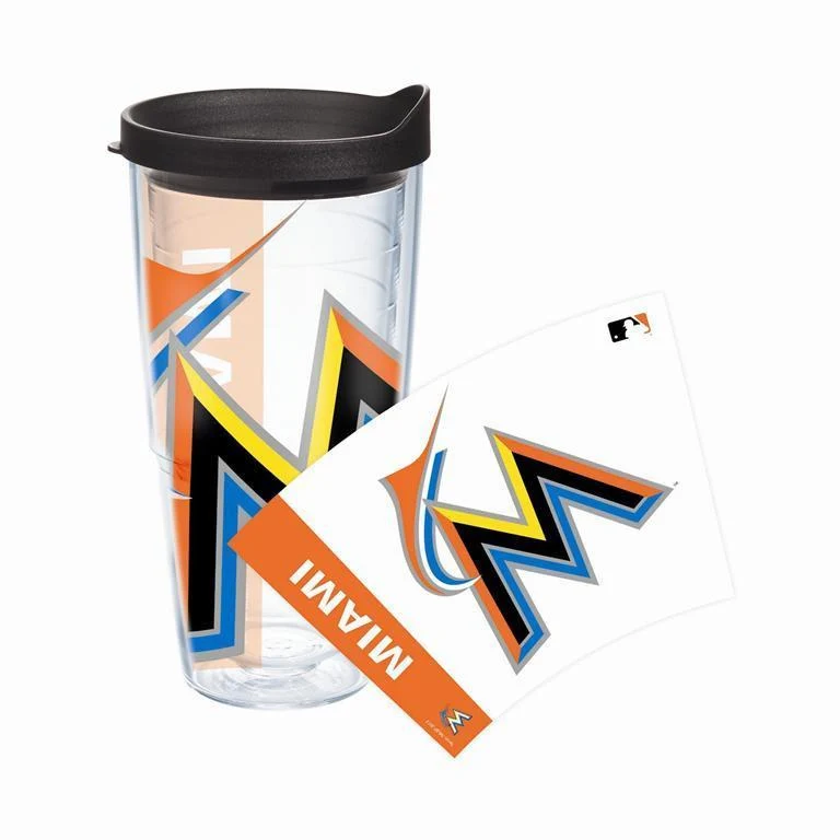 Miami Marlins Colossal 24 oz. Tervis Tumbler with Lid - (Set of 2)