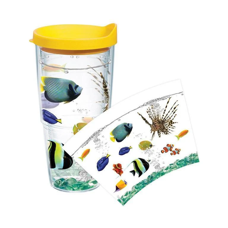 Tropical Fish 24 oz. Tervis Tumbler with Lid - (Set of 2)