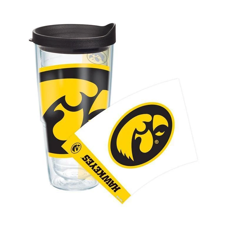 University of Iowa Colossal 24 oz. Tervis Tumbler with Lid - (Set of 2)