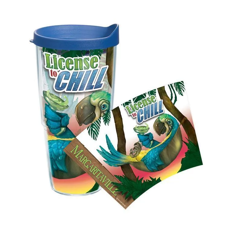 License to Chill 24 oz. Tervis Tumbler with Lid - (Set of 2)