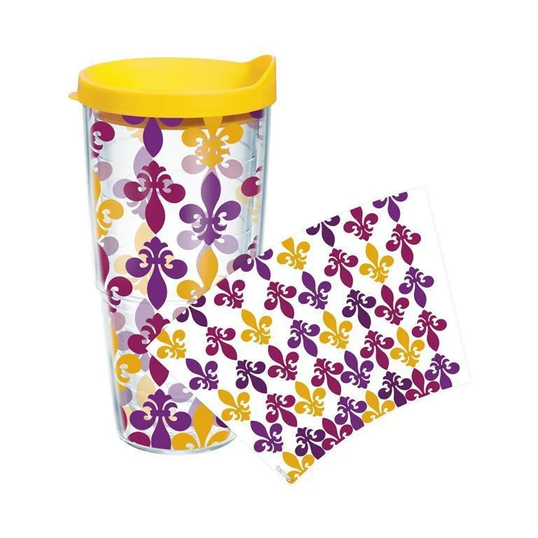Fleur-de-Lis 24 oz. Tervis Tumbler with Lid - (Set of 2)