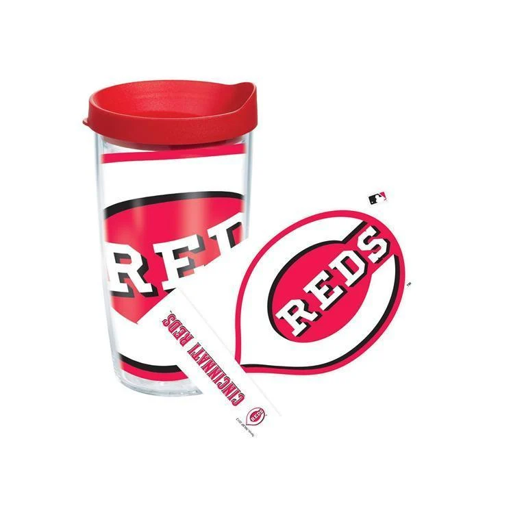Cincinnati Reds Colossal 16 oz. Tervis Tumbler with Lid - (Set of 2)