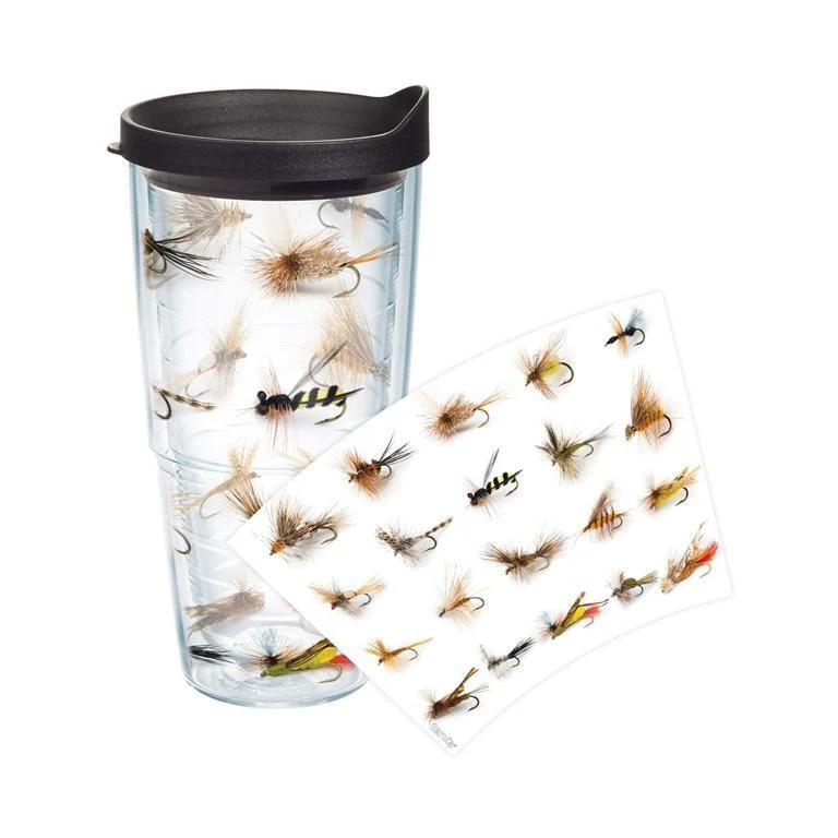 Fish Flies 24 oz. Tervis Tumbler with Lid - (Set of 2)
