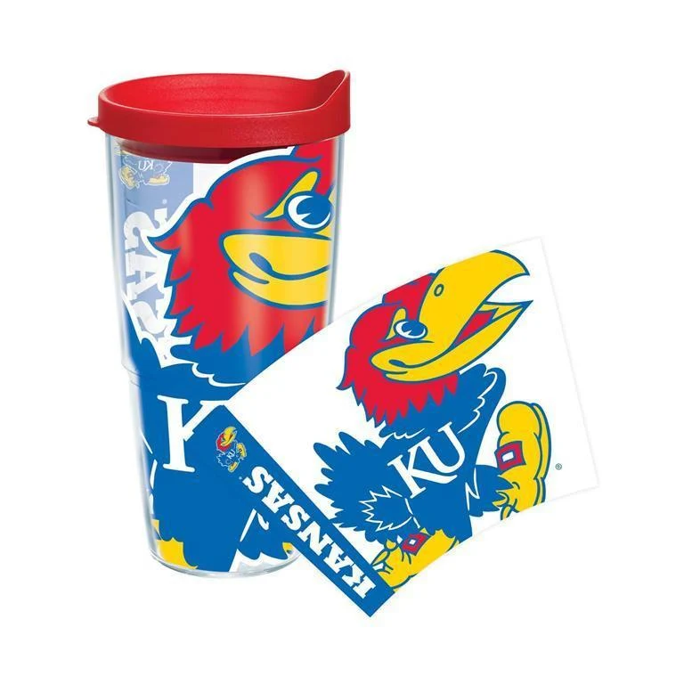 University of Kansas Colossal 24 oz. Tervis Tumbler with Lid - (Set of 2)