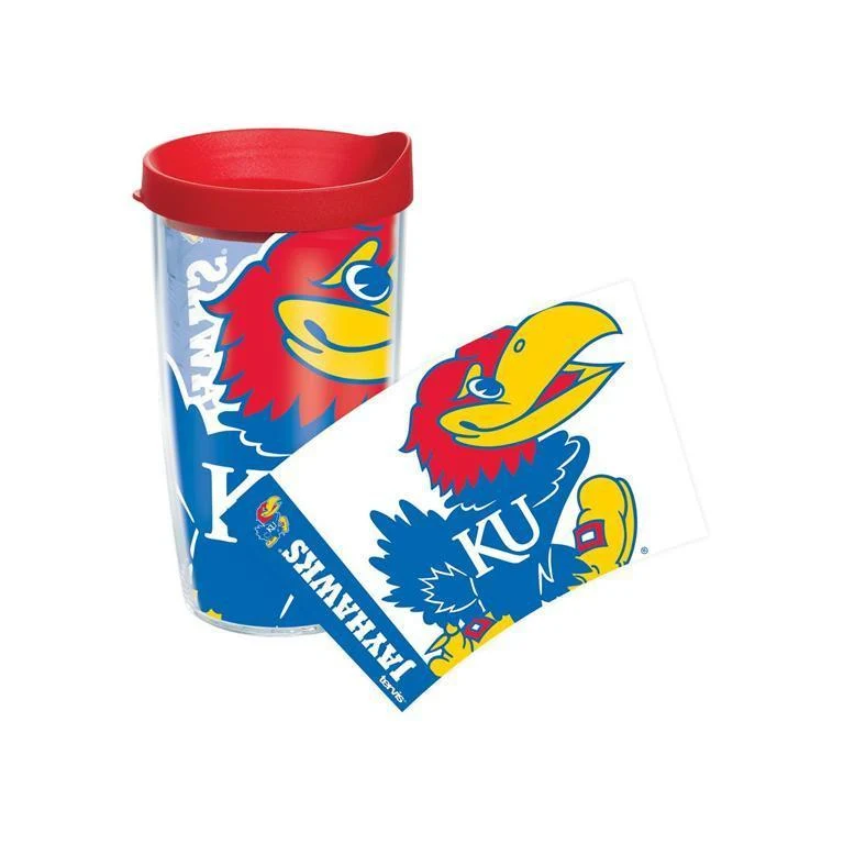 University of Kansas Colossal 16 oz. Tervis Tumbler with Lid - (Set of 2)