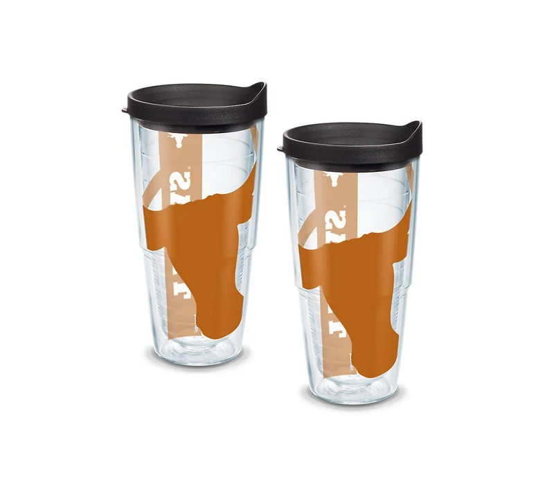 University of Texas Colossal 24 oz. Tervis Tumbler with Lid - (Set of 2)