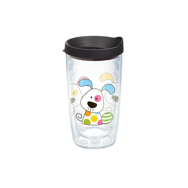 Polka Dot Dog 16 oz. Tervis Tumbler with Lid - (Set of 2)