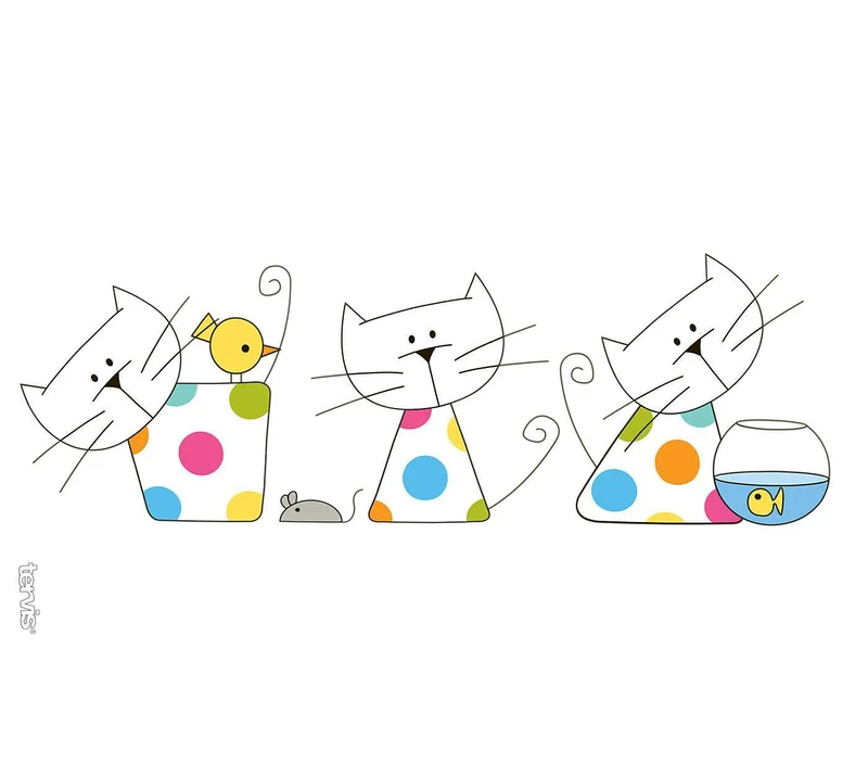 Polka Dot Cat 16 oz. Tervis Tumbler with Lid - (Set of 2)