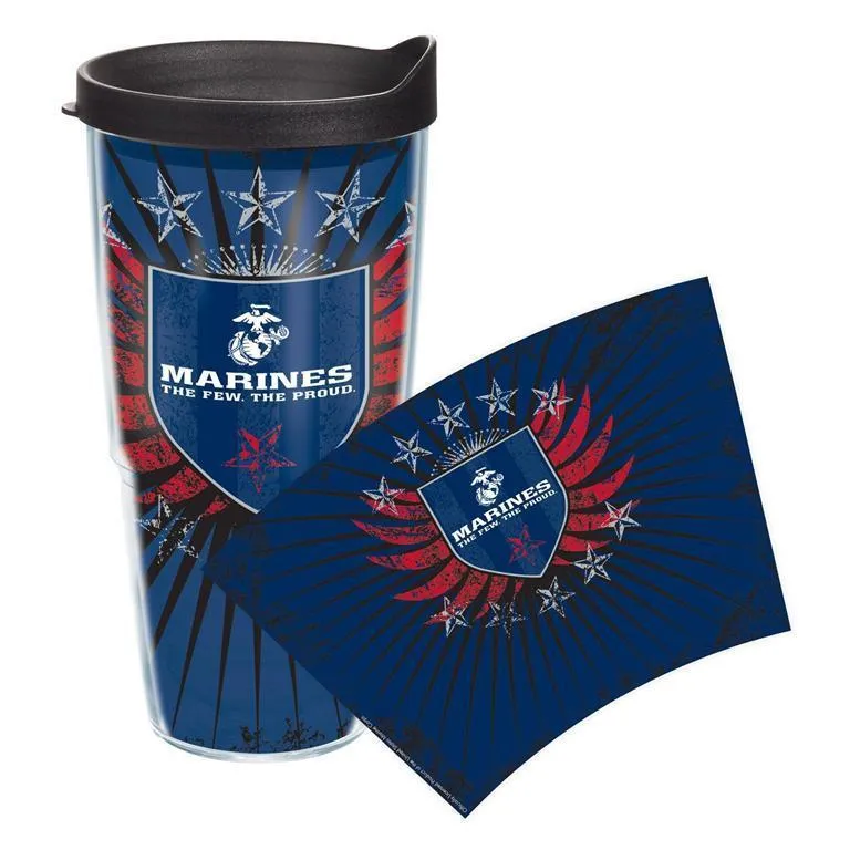Marine Corps 24 oz. Tervis Tumbler with Lid - (Set of 2)