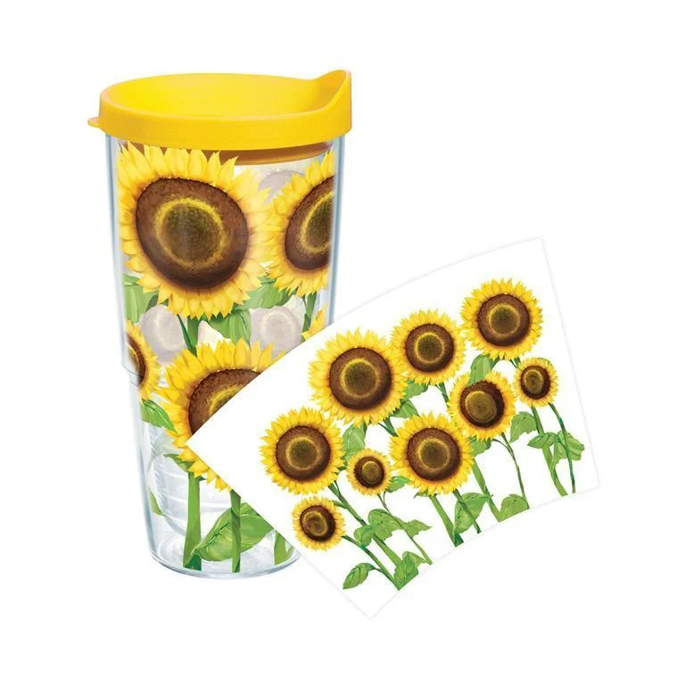 Sunflowers 24 oz. Tervis Tumbler with Lid - (Set of 2)