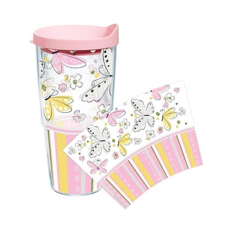 Butterfly 24 oz. Tervis Tumbler with Lid - (Set of 2)