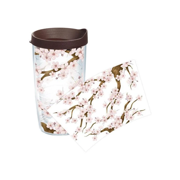 Cherry Blossom 16 oz. Tervis Tumbler with Lid - (Set of 2)