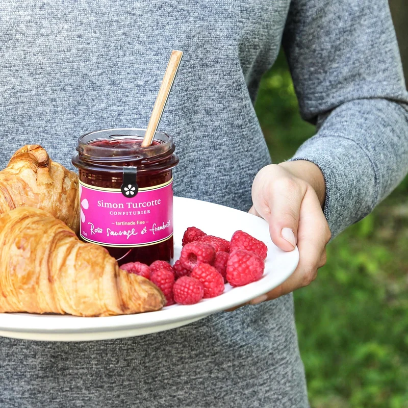 Rose sauvage et framboise