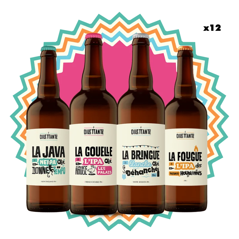 Pack de bières IPA - Brasserie La Dilettante