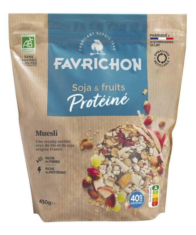 Muesli protéiné soja & fruits bio