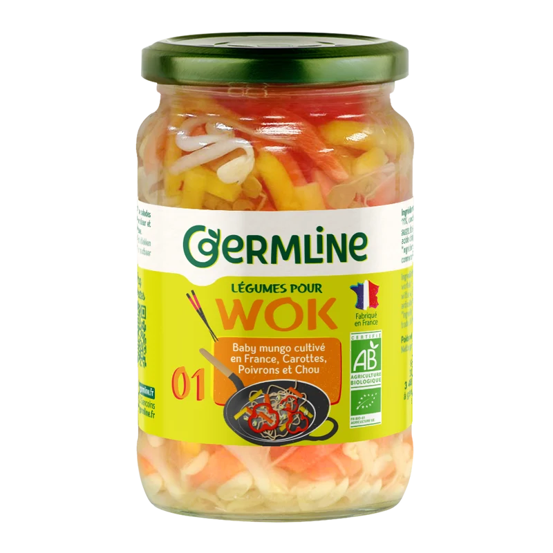 Wok N°1 bio – Carotte, Poivrons, Chou bio