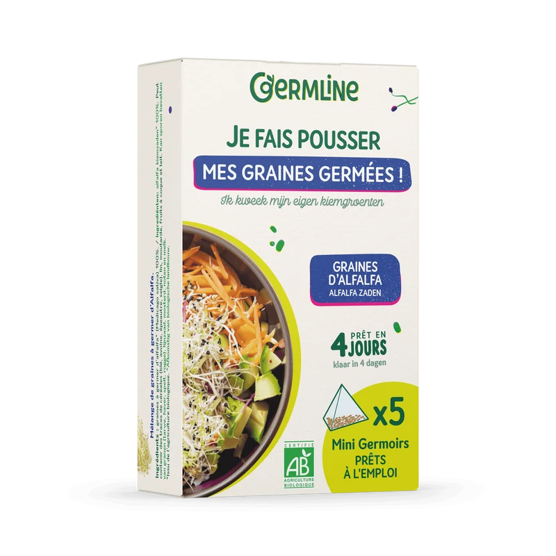 Mini germoirs alfalfa bio