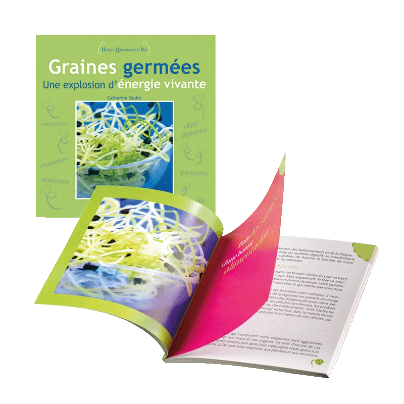 Livre les graines germées - une explosion d'énergie vivante de C.Oudot