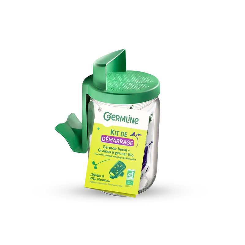 Kit de démarrage : Germoir Bocal & graines à germer bio