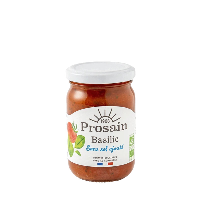 Sauce Tomate Basilic Bio Sans Sel Ajouté
