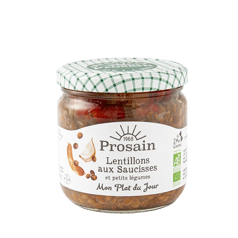 Lentilles aux Saucisses Bio
