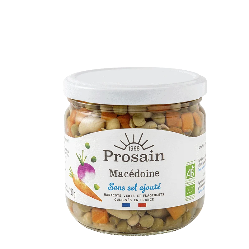 Macédoine Bio Sans Sel Ajouté