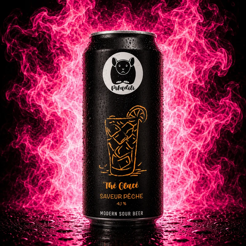 Thé glacé saveur pêche - Modern sour beer - Pikadili