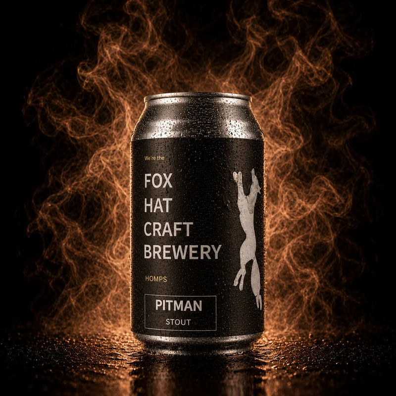 Pitman stout - Fox hat craft brewery