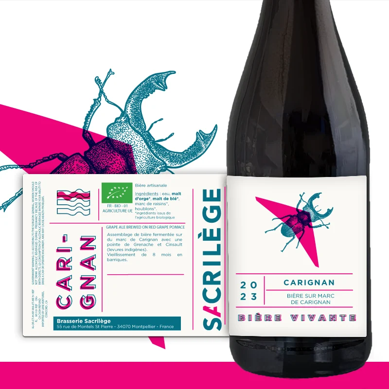 Carignan 2023 - Bière de vigne rouge - 6.9% vol
