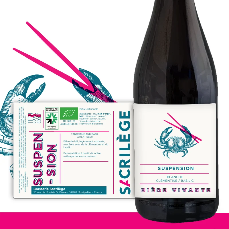 Suspension - Blanche Clémentine Basilic - 5% vol